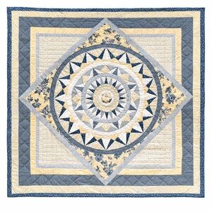 Vtg JC PENNEY 1-pc Handmade Patchwork Full Quilt 2-pcs Standard Shams#1125253